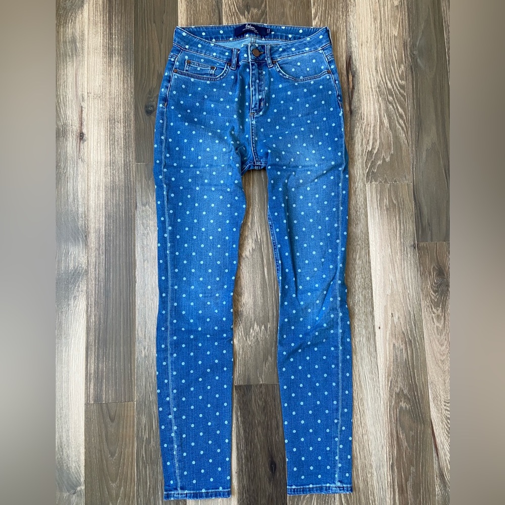 Boden Soho Polka Dot Skinny Jeans